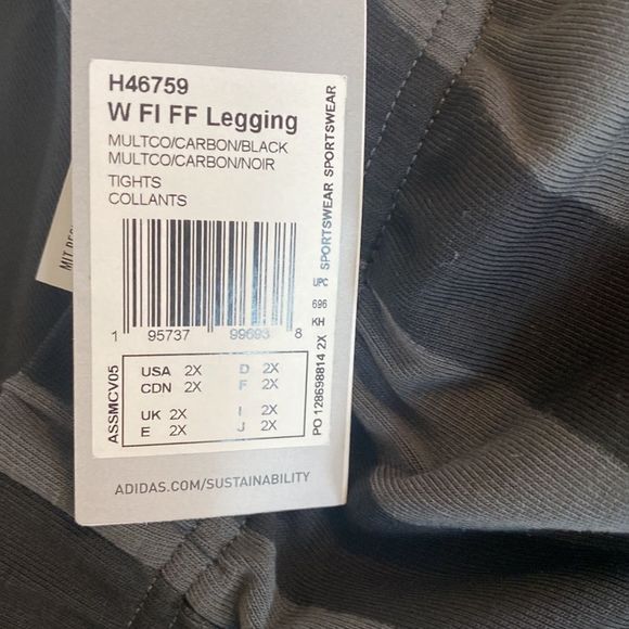 Future Icon Feel Fierce Stretch Cotton & Recycled Polyester Leggings size 2X - Picture 5 of 11